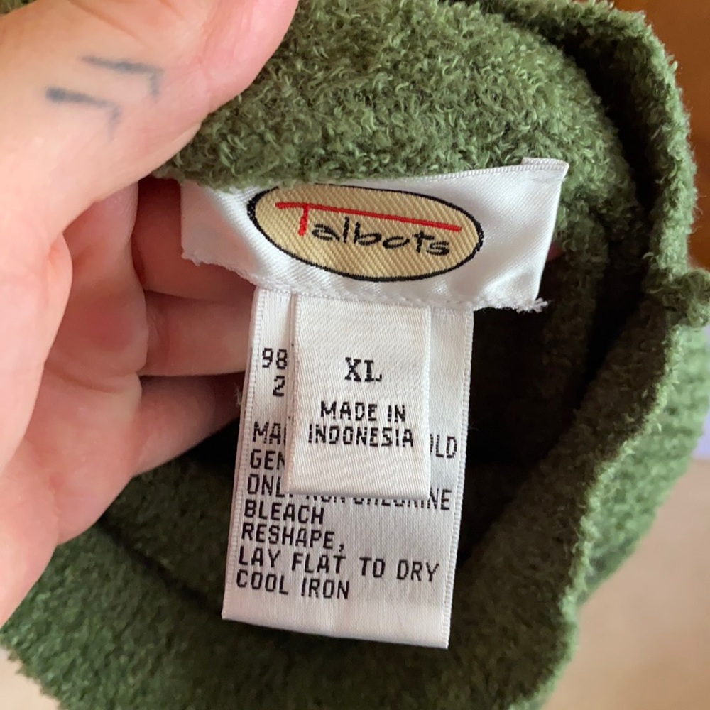 Super Soft Green Turtleneck Sweater - image 6